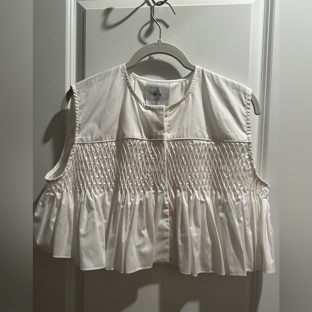 Horror Vacui Veronica Top in Salt White